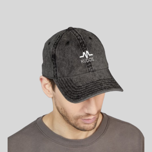 "Kudos" Vintage Washed Embroidered Cap