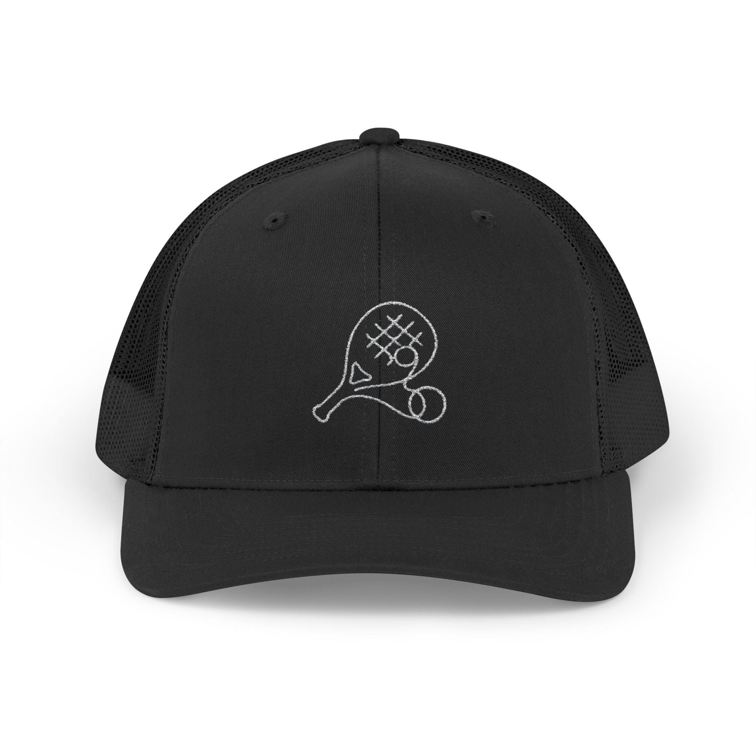 Embroidered Padel Icon Trucker Cap by MotionCell