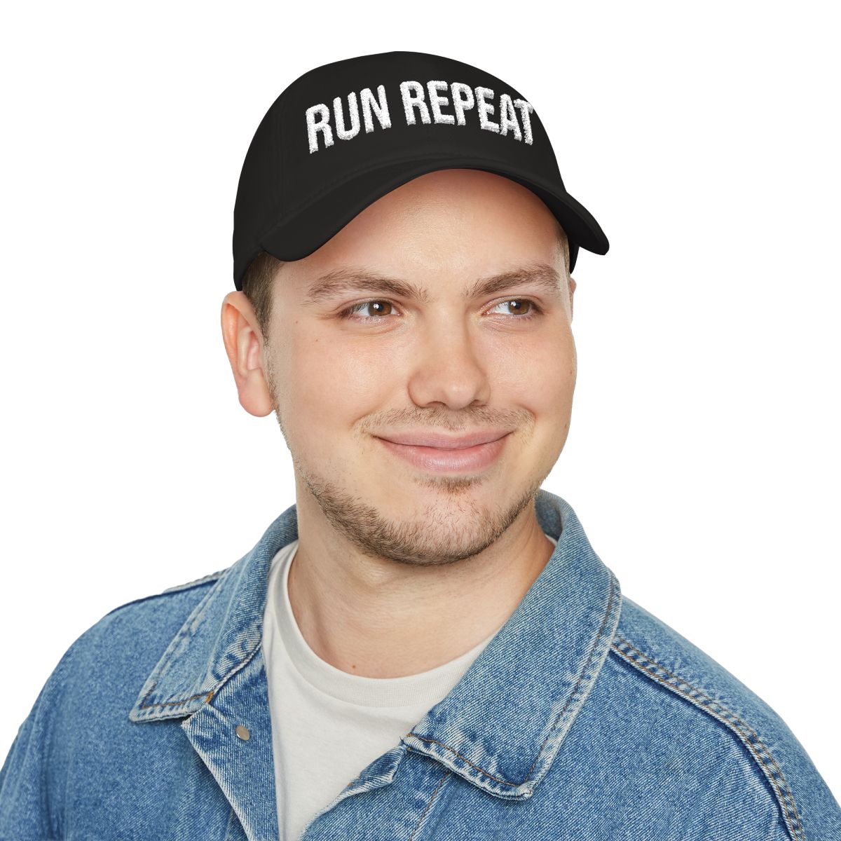 Buy embroidered low profile baseball cap for runners - MotionCell structured running hat