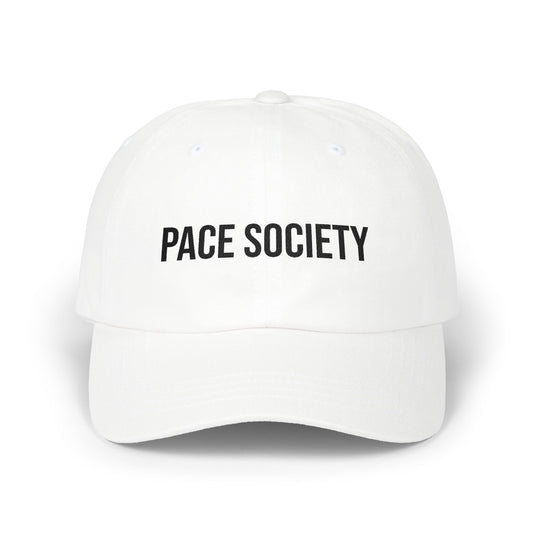 Buy Pace Society embroidered dad cap - minimalist running hat MotionCell front view