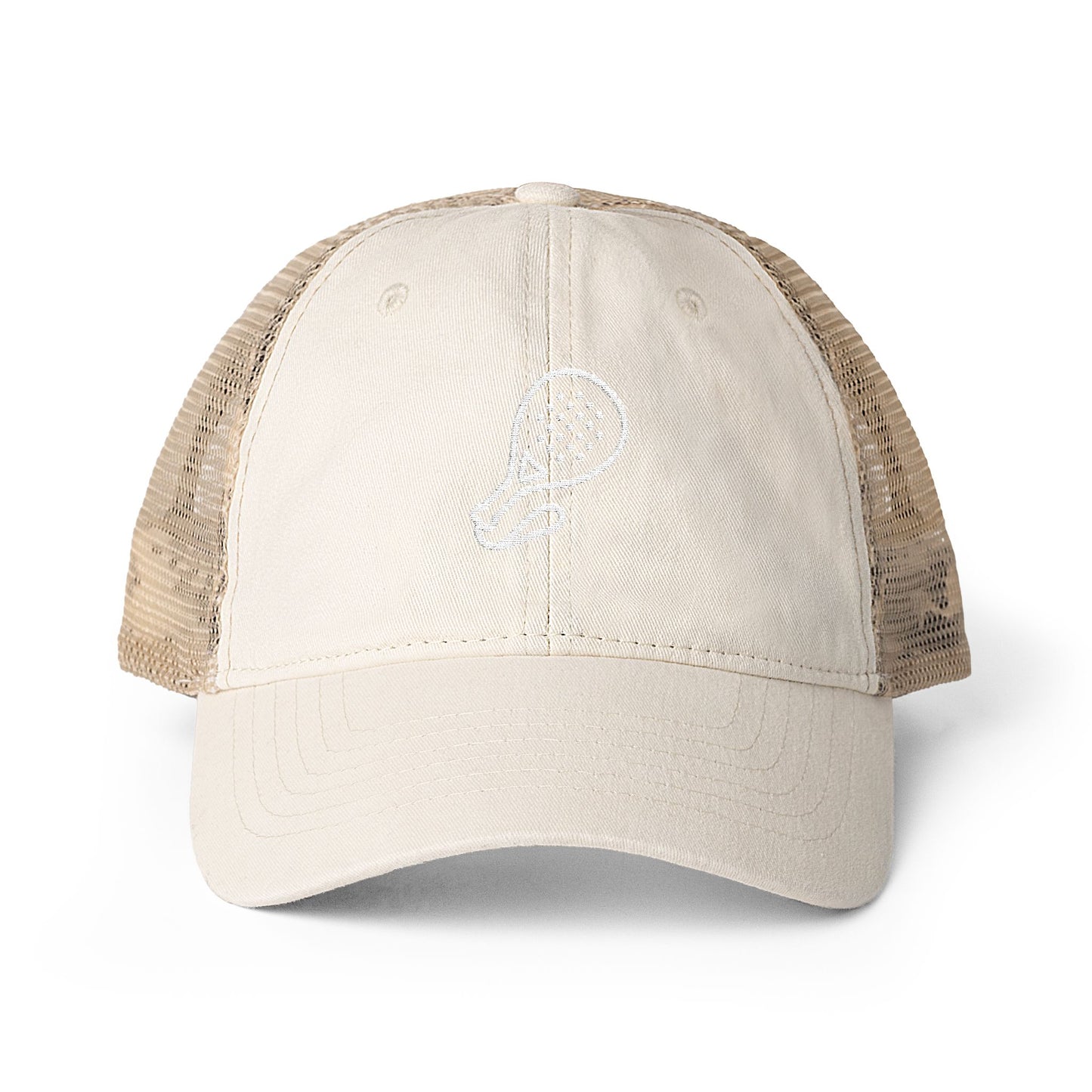 Embroidered Padel Cap for Women by MotionCell, back view with ponytail opening