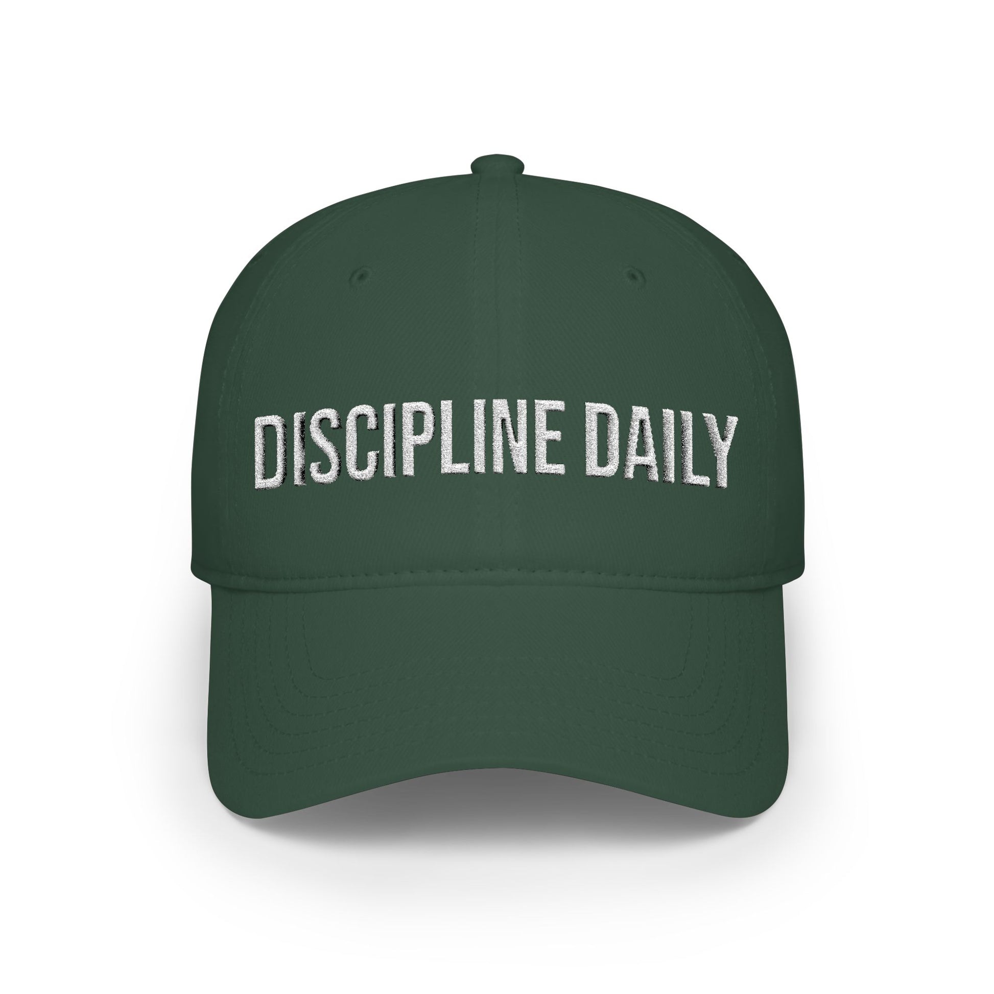 Discipline Daily cap back view - adjustable closure embroidered low profile running hat