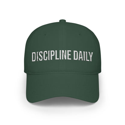 Discipline Daily cap back view - adjustable closure embroidered low profile running hat