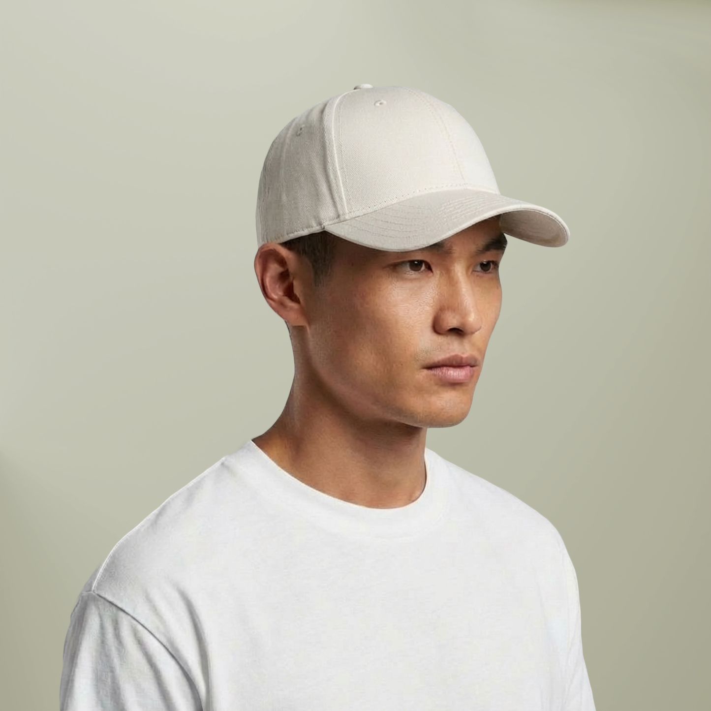 Embroidered Running Icon Cap worn by model — minimalist running hat lifestyle photo