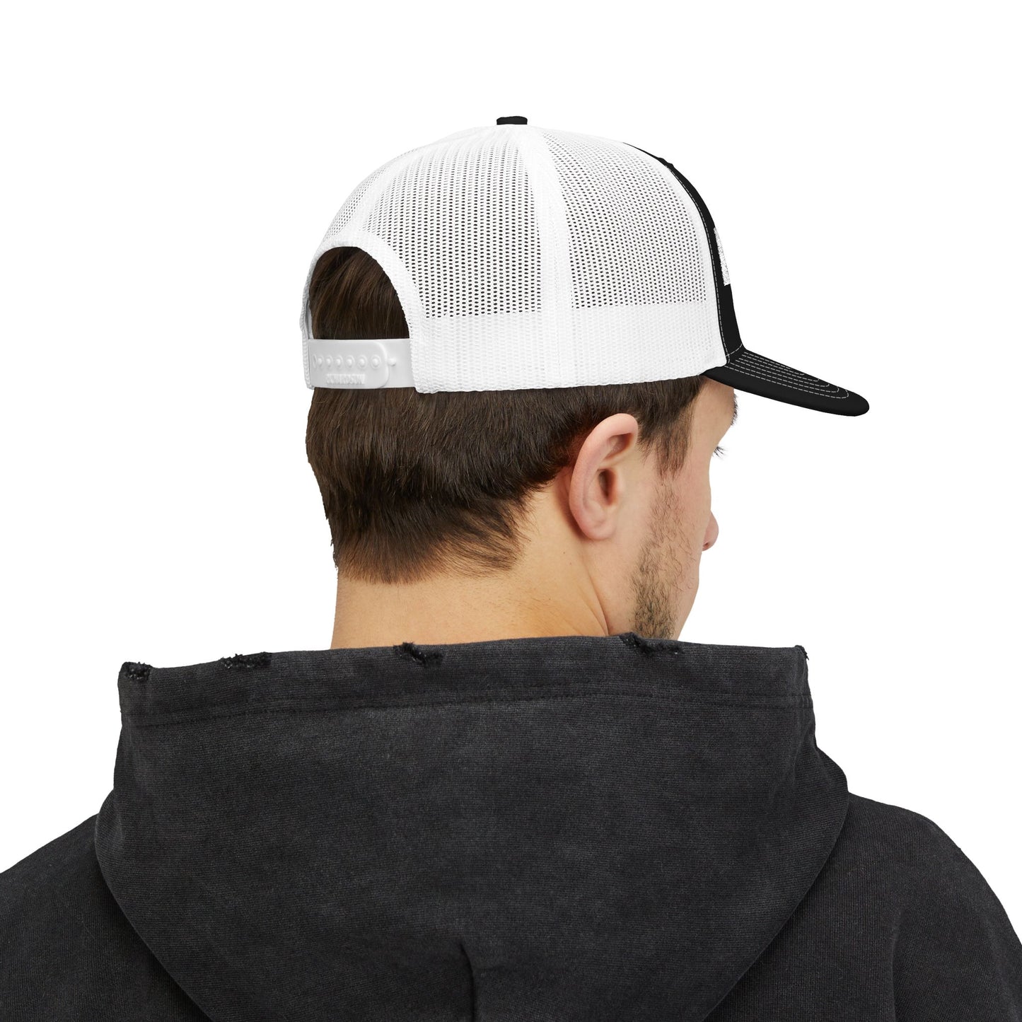 Built For Miles trucker detail - buy embroidered long distance running hat MotionCell