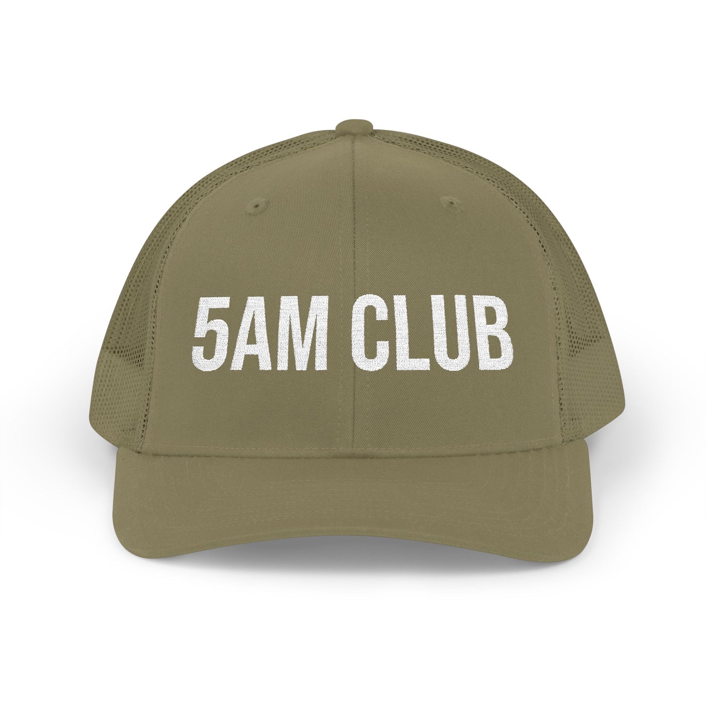 5AM Club snapback hat detail - buy embroidered early riser running cap MotionCell