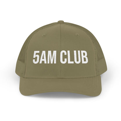 5AM Club snapback hat detail - buy embroidered early riser running cap MotionCell