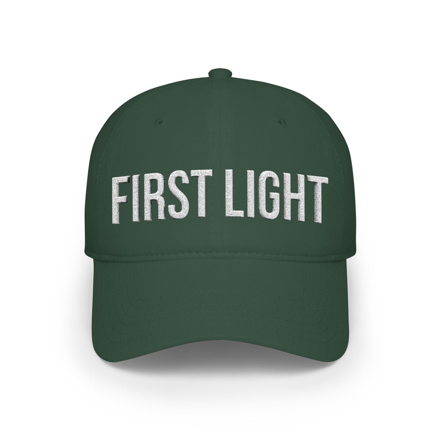 First Light low profile cap on model - buy embroidered baseball running hat MotionCell