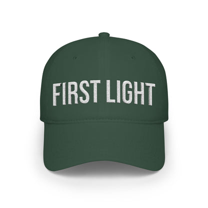 First Light low profile cap on model - buy embroidered baseball running hat MotionCell