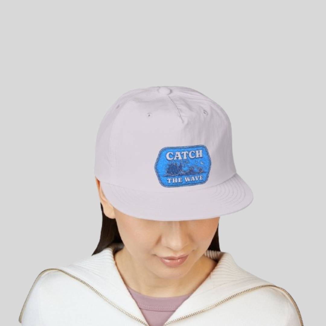 Surf Cap "Catch the Wave" Embroidered Hat